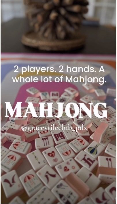 Instagram story: 2 players, 2 hands, a whole lot of Mahjong